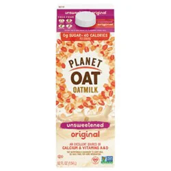 Planet Oat Unsweetened Original Oatmilk - 52 Oz