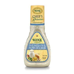 Kens Light Options Parmesan Peppercorn Salad Dressing Light 9 Oz - 8 Fz