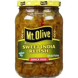 Mt Olive India Sweet Relish - 16 Fz