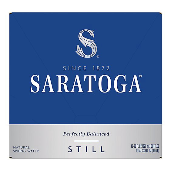 slide 1 of 2, Saratoga Still Spring Water Glass Bottle - 28 Oz, 28 fl oz