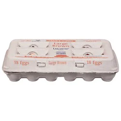 Lucerne Brown Large Eggs Family Pack - 18 Ct