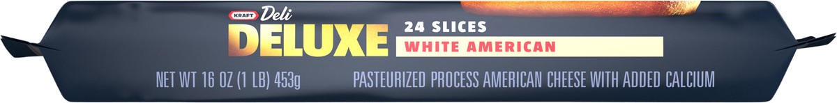 slide 6 of 12, Kraft Deli Deluxe White American Cheese - 24 - 16 Oz, 16 oz