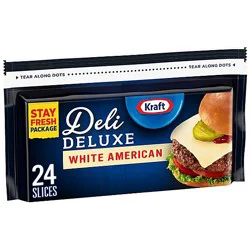 Kraft Deli Deluxe White American Cheese - 24 - 16 Oz