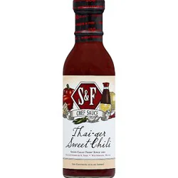 S & F Chef Sauce Thai Ger Sweet Chili Sauce - 12 Oz
