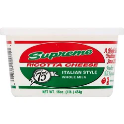 Supreme Italian Cheese Ricotta - 16 Oz