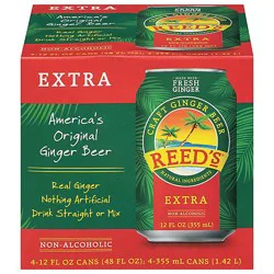 Reed's Extra Ginger Beer 4pk - 4-12 Fz