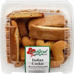 Cookie Italian Astd Leonards - 16 Oz