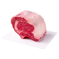 Usda Choice Beef Ribeye Roast Bone In Small End Service Case - Weight Between 4-6 Lb