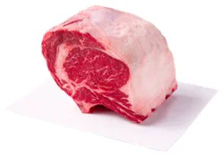 Usda Choice Beef Ribeye Roast Bone In Small End Service Case - Weight Between 4-6 Lb