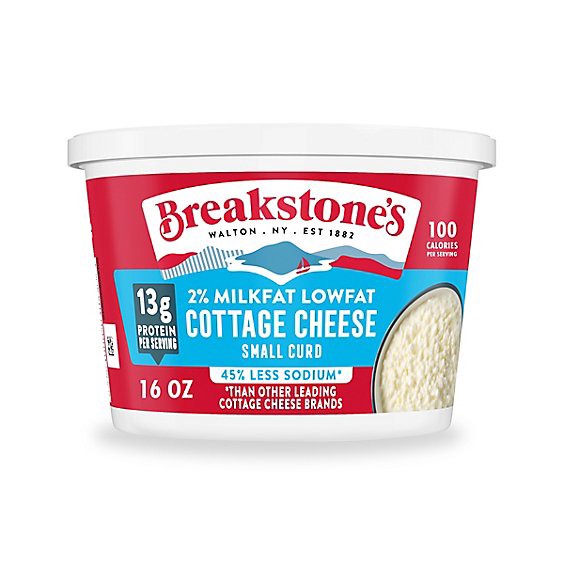 slide 1 of 6, Breakstones 2% Milkfat Cottage Cheese - 16 Oz, 16 oz