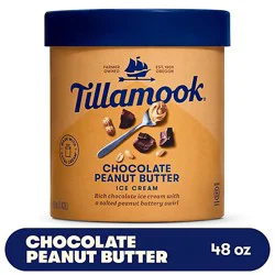 Tillamook Chocolate Peanut Butter Ice Cream - 48 Oz