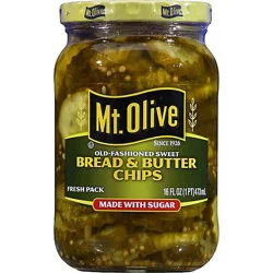 Mt Olive Sweet Bread & Butter Pickle - 16 Fz