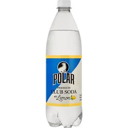 Polar Club Soda Lemon - 33.8 Fz