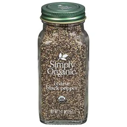 Simply Organic Spice Blk Pepper Coarse - 2.47 Oz