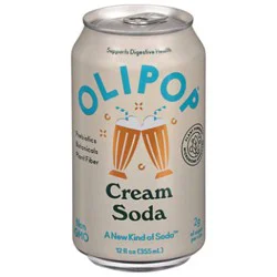 Olipop Cream Soda Prebiotic Soda Can - 12 Fl. Oz.
