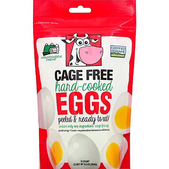 slide 1 of 2, Mountainside Farms Hard Boiled Eggs - 6 Ct, 6 ct