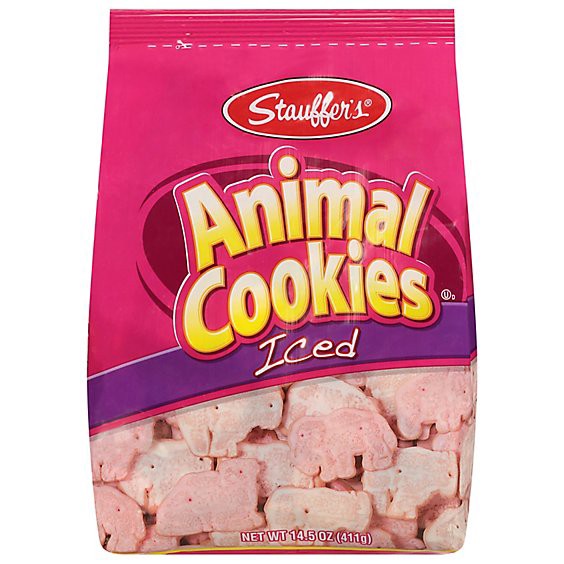 slide 1 of 1, Stauffer's Animal Cookies Iced - 14.5 Oz, 14.5 oz