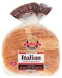 Paramount Round Sliced Whole Wheat Bread - 22 Oz