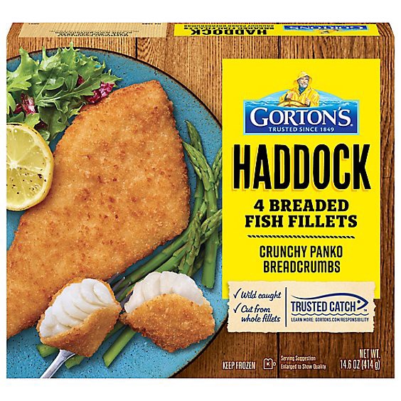 slide 1 of 1, Gortons Premium Haddock Fillets - 14.6 Oz, 14.6 oz