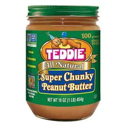 Teddie All Natural Super Chunky Peanut Butter - 16 Oz