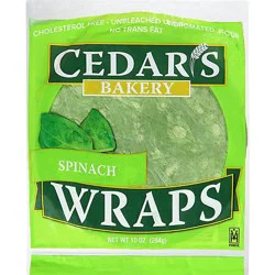 Cedars Spinach Wrap - 10 Oz