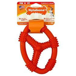 Fun N Fit Medium Oval Ring Flex Dog Toy - Ea