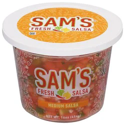 Sams Salsa Medium - 16 Oz
