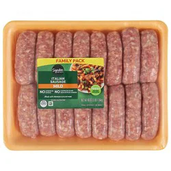 Signature Select/lancaster Sweet Italian Dinner Sausage 48 Oz