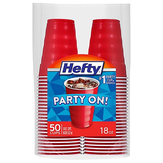 slide 1 of 8, Hefty Cup Grip Easy 18oz - 50 Ct, 50 ct