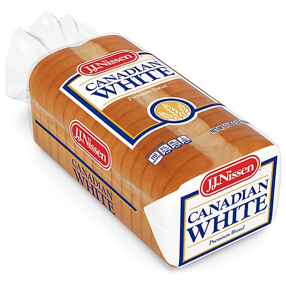 slide 1 of 12, J.j. Nissen Canadian White Bread - 22 Oz, 22 oz