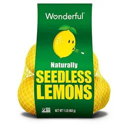 Wonderful Seedless Lemons Prepacked Bag - 1 Lb