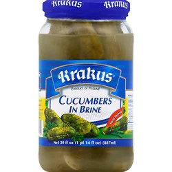 Krakus Cucumbers In Brine - 30 Oz