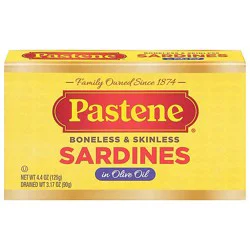 Pastene Bnls Skls Sardines - 4.37 Oz