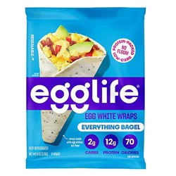 Egglife Egg White Wraps Everything Bagel - 6 Oz.