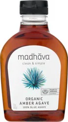 Madhava Honey Agave Nectar Amber Raw - 17 Oz