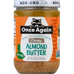 Once Again Nut Bttr Almnd Lg - 16 Oz