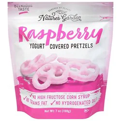Nature's Garden Raspberry Covered Pretzels - 7 Oz.