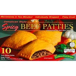 Caribbean Food Delights Jamaican Style Spicy Beef Patties - 10-5 Oz