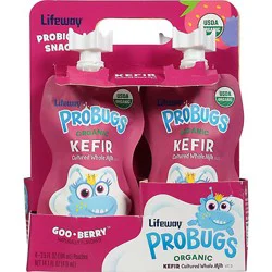 Lifeway Organic Gooberry Probugs Kefir - 4-14 Oz