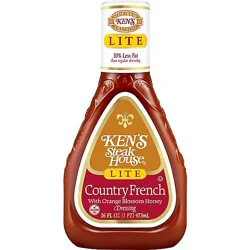 Kens Steak Hse Country French & Orng Blossom Hny Salad Dressing Light 16 Oz - 16 Fz