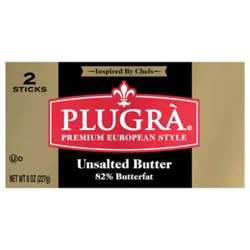 Plugra Unsalted Butter Stick - 8 Oz
