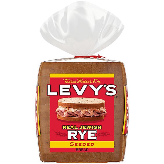 slide 1 of 5, Levy's Real Jewish Rye Seeded Bread - 16 Oz, 16 oz