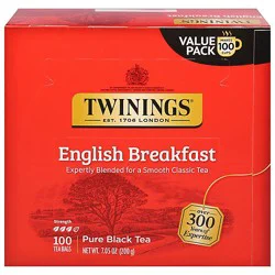 Twinings Of London English Breakfast Tea 100ct Bags - 100 Ct