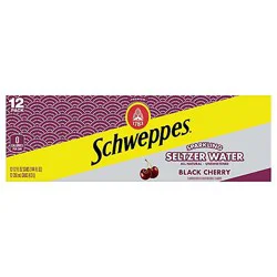 Schweppes Sparkling Water Black Cherry - 12-12 Fz