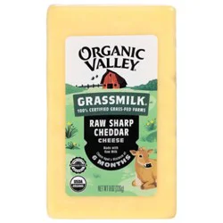 Organic Valley Rw Chdr Grsmlk - 8 Oz