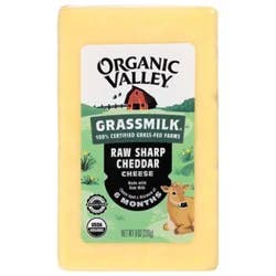 Organic Valley Rw Chdr Grsmlk - 8 Oz