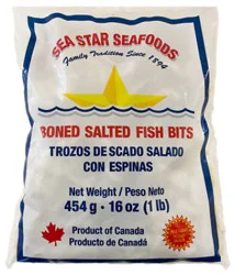 Sea Star Seafood Boned Salted Fish Bits - 16 Oz