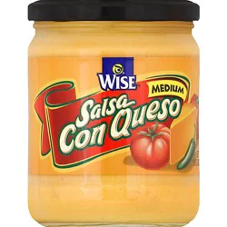 Wise Dip Salsa Con Queso Medium - 15 Oz