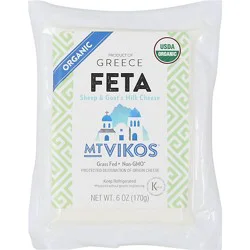 Mt Vikos Organic Feta Cheese - 6 Oz