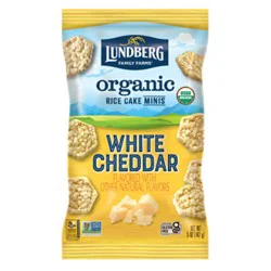 Lundberg Family Farms Organic Mini Rice Cakes White Cheddar - 5 Oz
